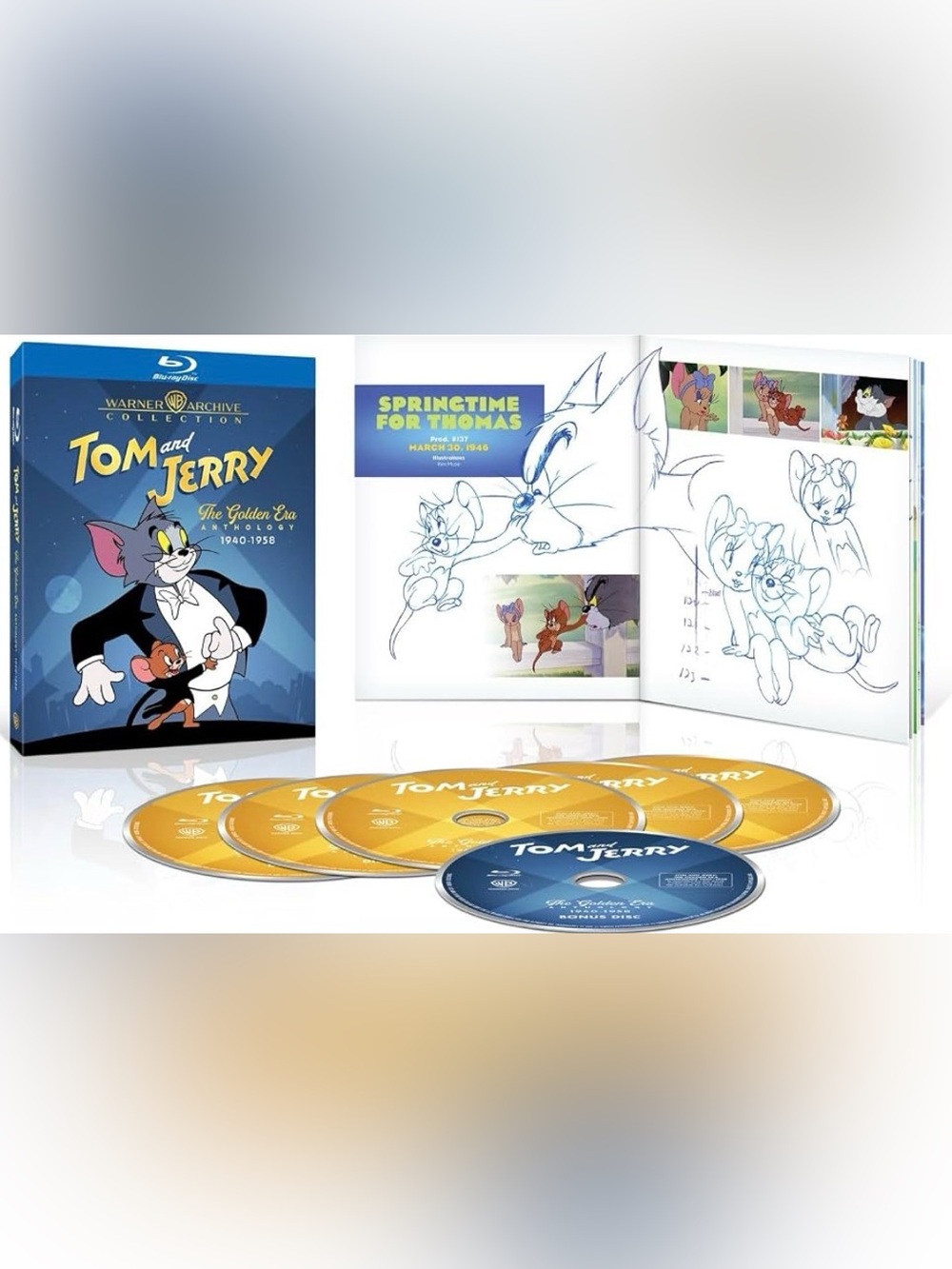 Warner Bros. Tom and Jerry DVD Anthology Collection - Blue & Gold Discs